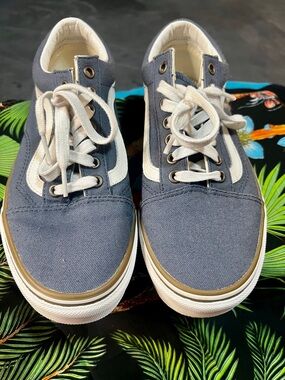 Vans Old Skool Classic Blue Canvas Low Top Sk8 Hipster 90s Sneakers